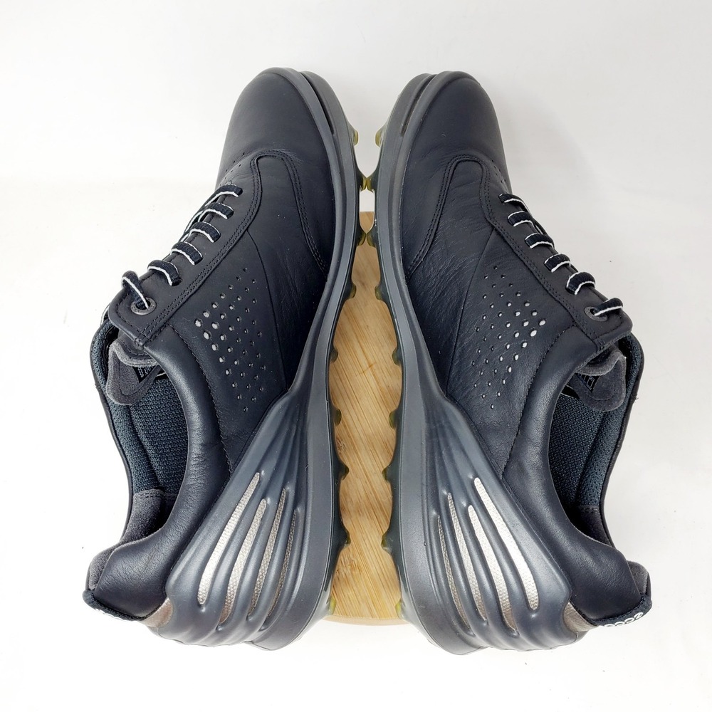 ECCO Cage Pro Golf Shoes Mens 43 Shoes Black Leather Hydromax Spikeless Sneaker - Picture 10 of 13